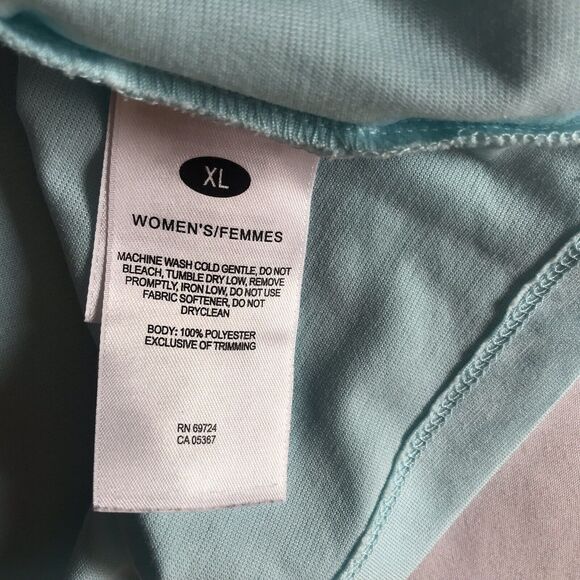 COLUMBIA Omni-Shade Sun Protection Womens Activewear S/S Top Blue Size XL EUC - Picture 4 of 7